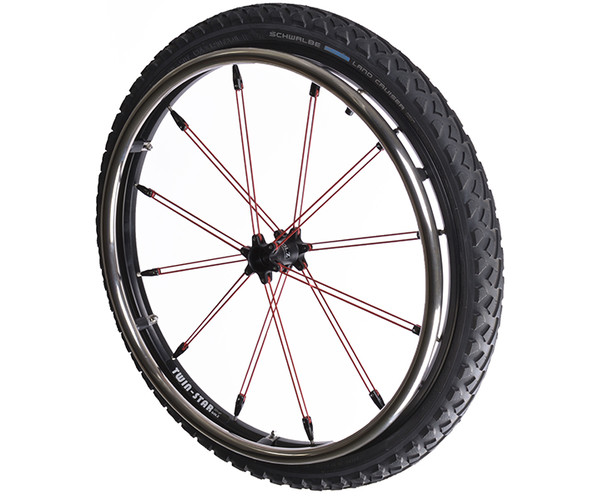 Twin-Star Cross Mountain-Wheel 25 (ETRTO 559-21) 25 (ETRTO 559-21) Schwarz Schwarz 12,0mm Schwarz eloxiert kein Steckachse 6 Laschen Alu Silber RoadCruiser schwarz